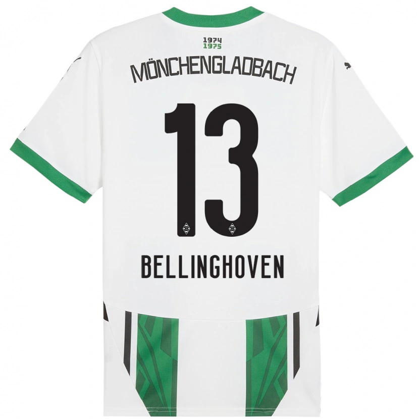 Danxen Kinder Christina Bellinghoven #13 Weiß Grün Heimtrikot Trikot 2024/25 T-Shirt