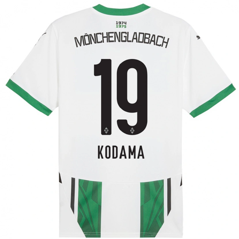 Danxen Kinder Keiko Kodama #19 Weiß Grün Heimtrikot Trikot 2024/25 T-Shirt