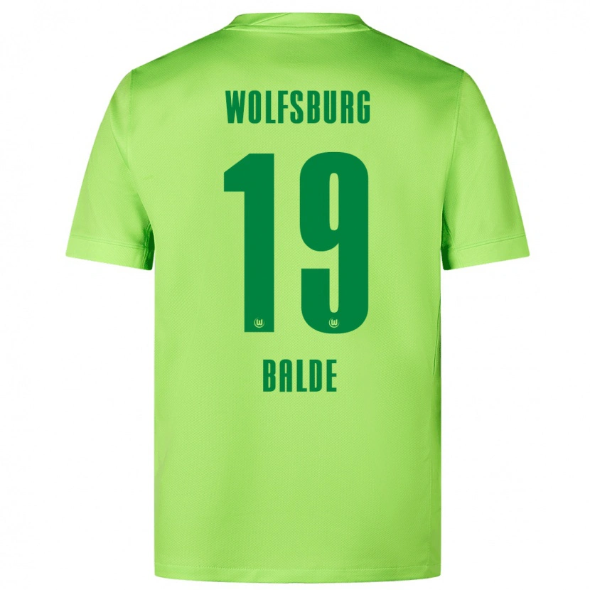 Danxen Kinder Saido Baldé #19 Fluoreszierendes Grün Heimtrikot Trikot 2024/25 T-Shirt