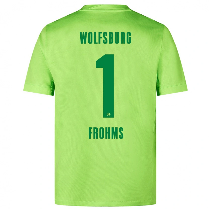 Danxen Kinder Merle Frohms #1 Fluoreszierendes Grün Heimtrikot Trikot 2024/25 T-Shirt