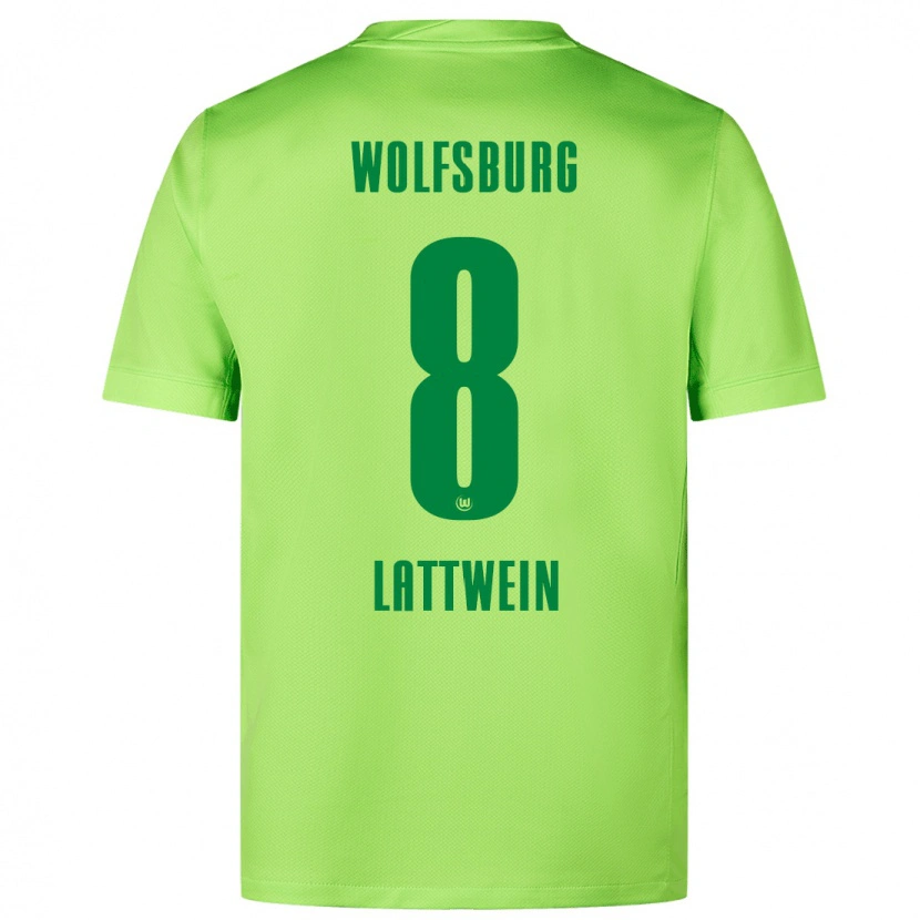 Danxen Kinder Lena Lattwein #8 Fluoreszierendes Grün Heimtrikot Trikot 2024/25 T-Shirt