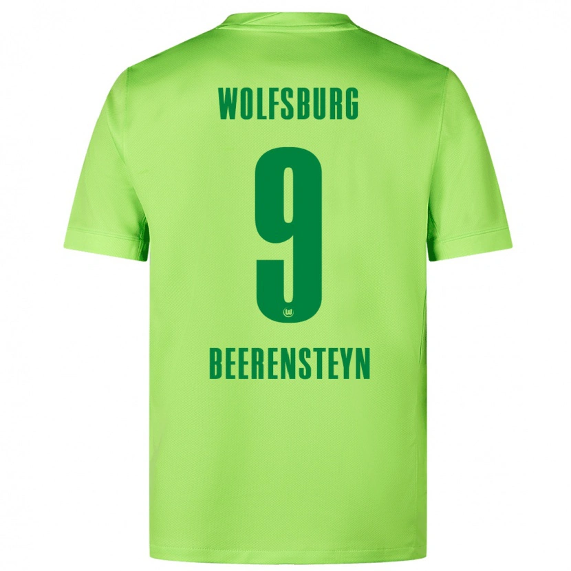 Danxen Kinder Lineth Beerensteyn #9 Fluoreszierendes Grün Heimtrikot Trikot 2024/25 T-Shirt
