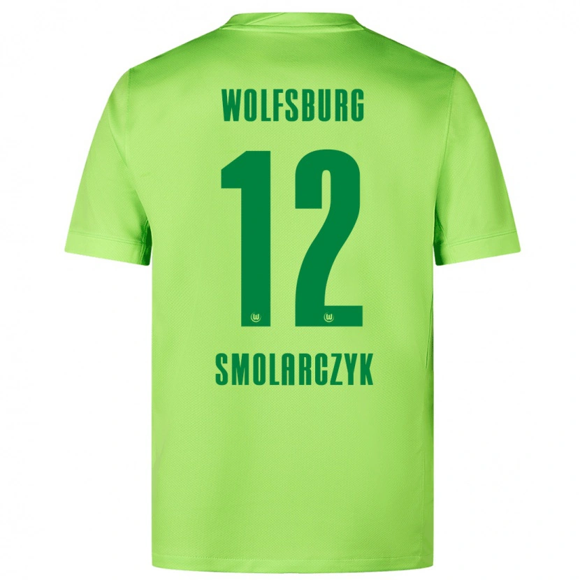 Danxen Kinder Nelly Smolarczyk #12 Fluoreszierendes Grün Heimtrikot Trikot 2024/25 T-Shirt