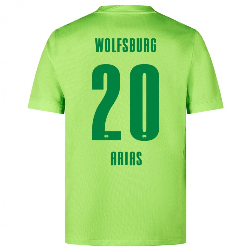 Danxen Kinder Ariana Arias #20 Fluoreszierendes Grün Heimtrikot Trikot 2024/25 T-Shirt