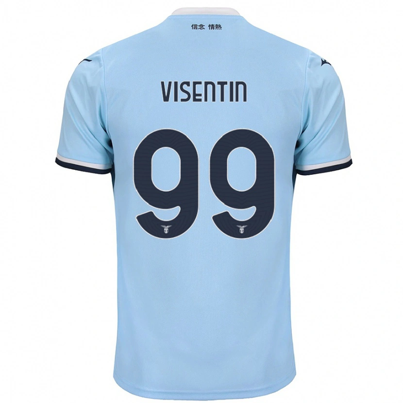 Danxen Kinder Noemi Visentin #99 Blau Heimtrikot Trikot 2024/25 T-Shirt