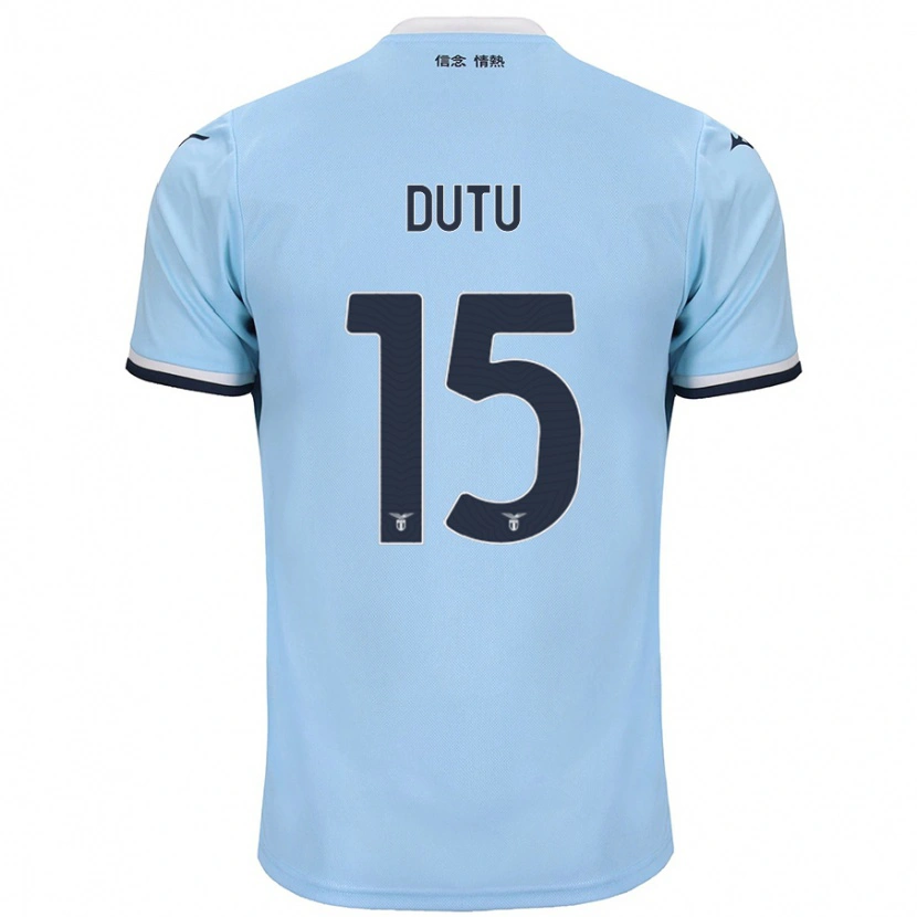 Danxen Kinder Matteo Dutu #15 Blau Heimtrikot Trikot 2024/25 T-Shirt