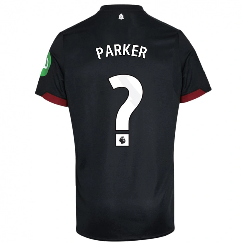 Danxen Kinder Xavier Parker #0 Schwarz Weiß Auswärtstrikot Trikot 2024/25 T-Shirt