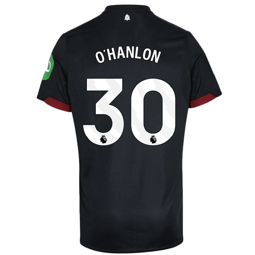 Danxen Kinder Katie O'hanlon #30 Schwarz Weiß Auswärtstrikot Trikot 2024/25 T-Shirt