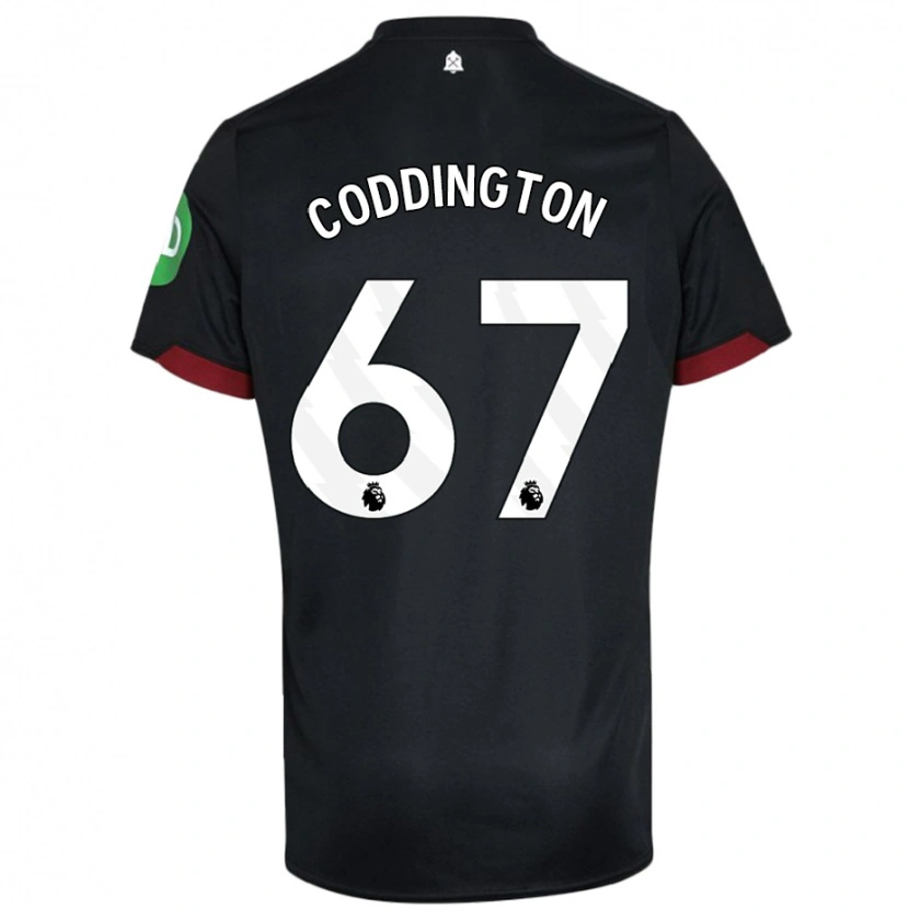 Danxen Kinder Remy Coddington #67 Schwarz Weiß Auswärtstrikot Trikot 2024/25 T-Shirt