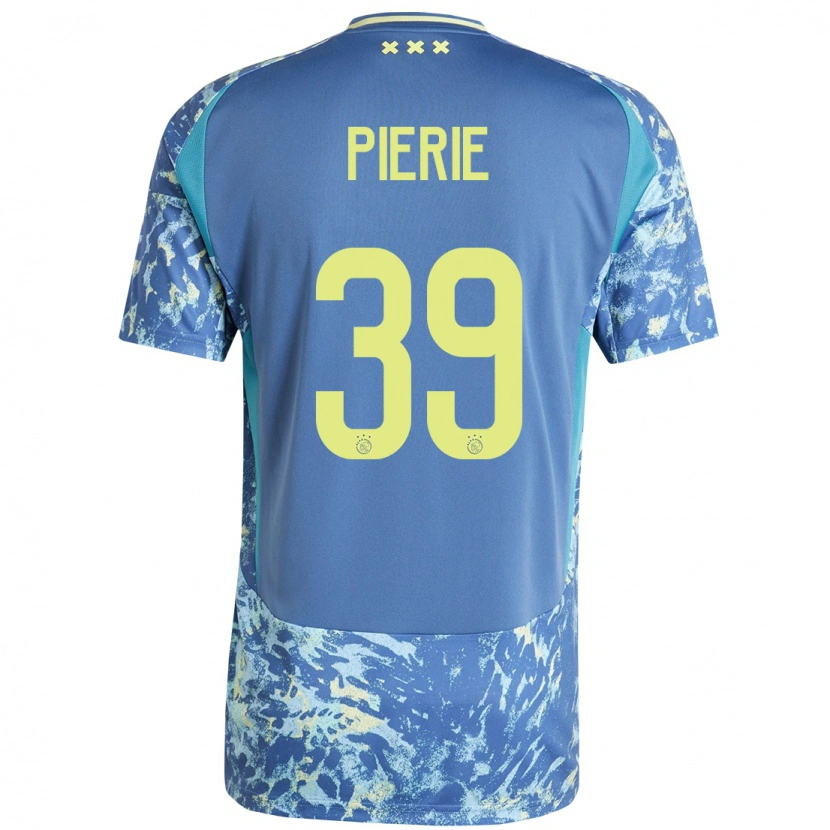 Danxen Kinder Kik Pierie #39 Grau Blau Gelb Auswärtstrikot Trikot 2024/25 T-Shirt