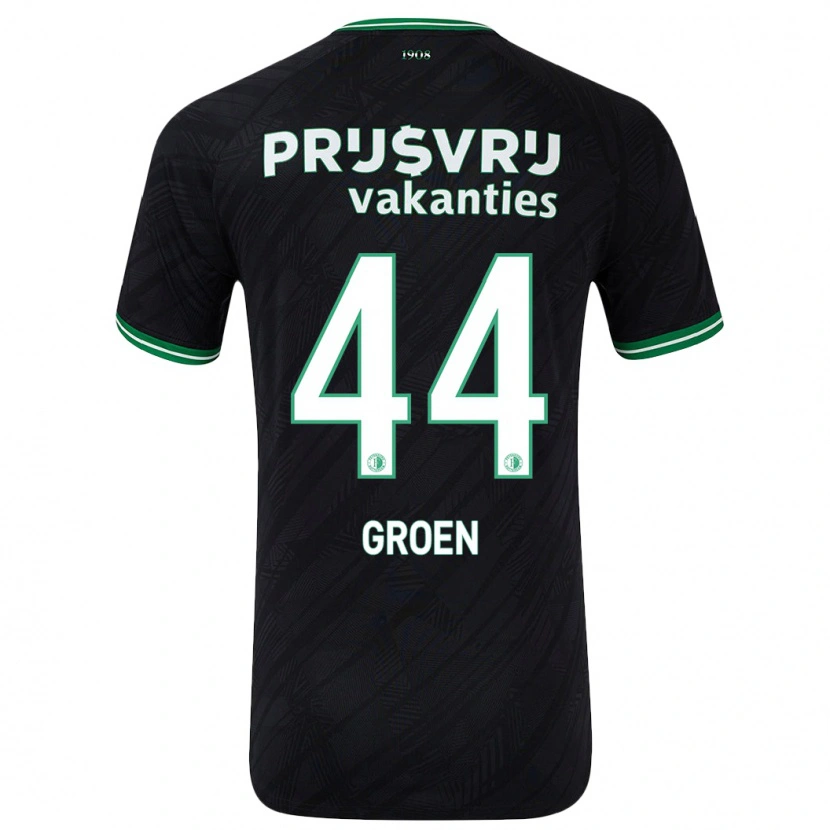 Danxen Kinder Nesto Groen #44 Schwarz Grün Auswärtstrikot Trikot 2024/25 T-Shirt