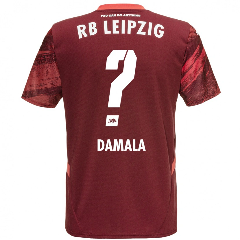 Danxen Kinder Bilal Damala #0 Burgunderrot Auswärtstrikot Trikot 2024/25 T-Shirt