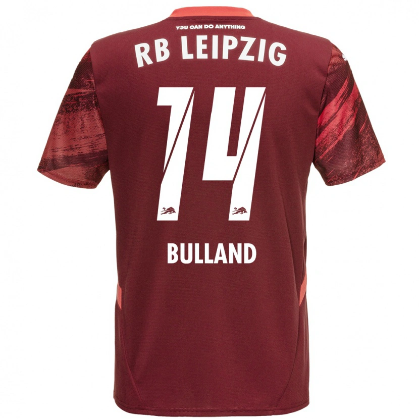 Danxen Kinder Anton Bulland #14 Burgunderrot Auswärtstrikot Trikot 2024/25 T-Shirt
