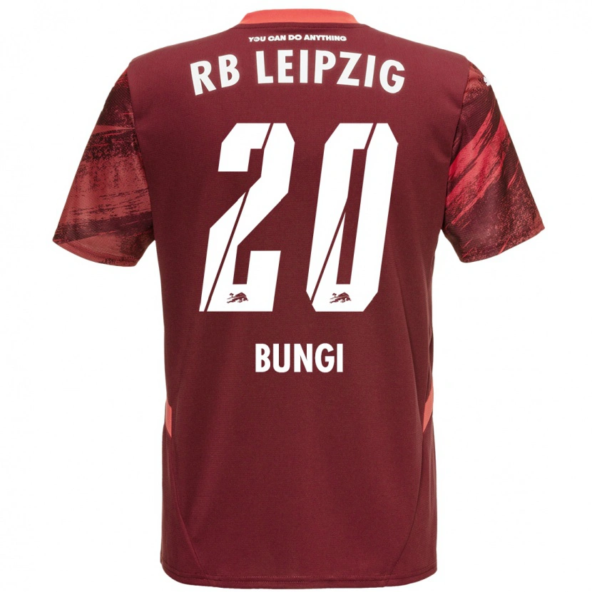 Danxen Kinder Joyeux Masanka Bungi #20 Burgunderrot Auswärtstrikot Trikot 2024/25 T-Shirt