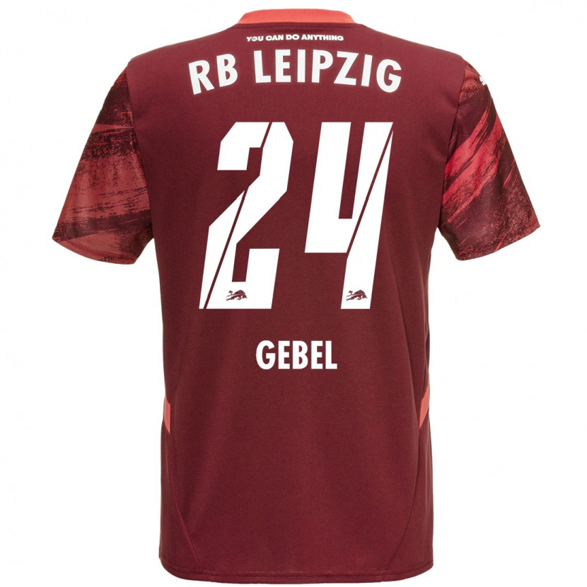 Danxen Kinder Viggo Gebel #24 Burgunderrot Auswärtstrikot Trikot 2024/25 T-Shirt
