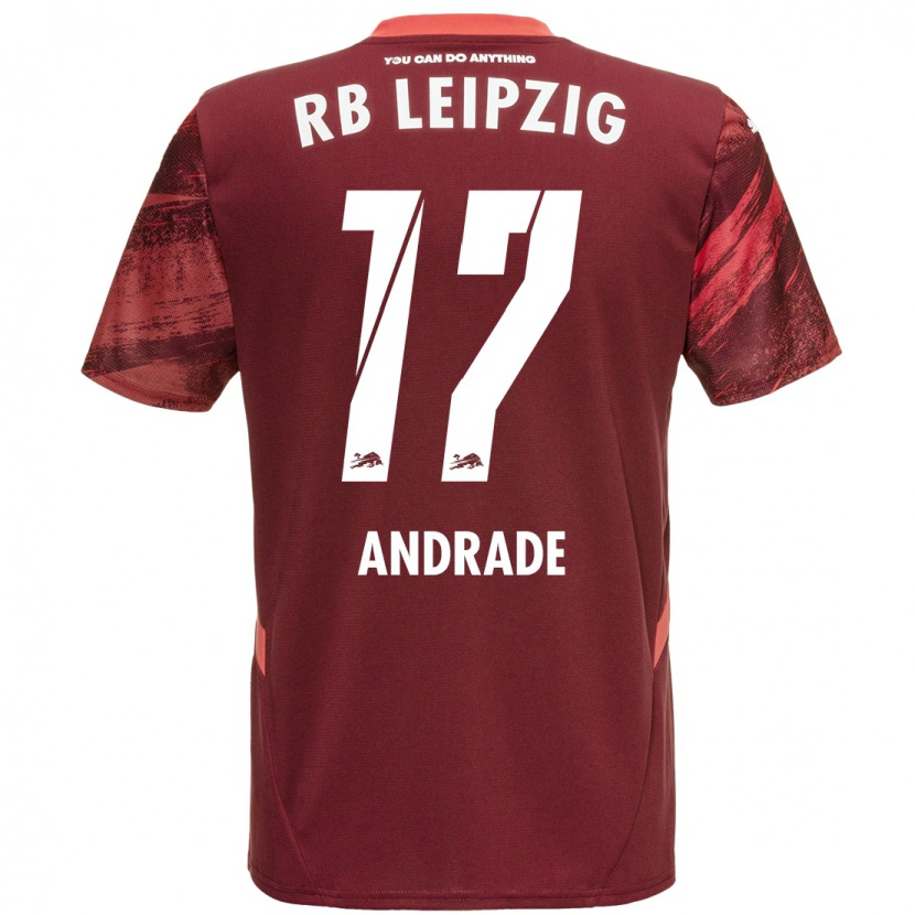 Danxen Kinder Lydia Andrade #17 Burgunderrot Auswärtstrikot Trikot 2024/25 T-Shirt