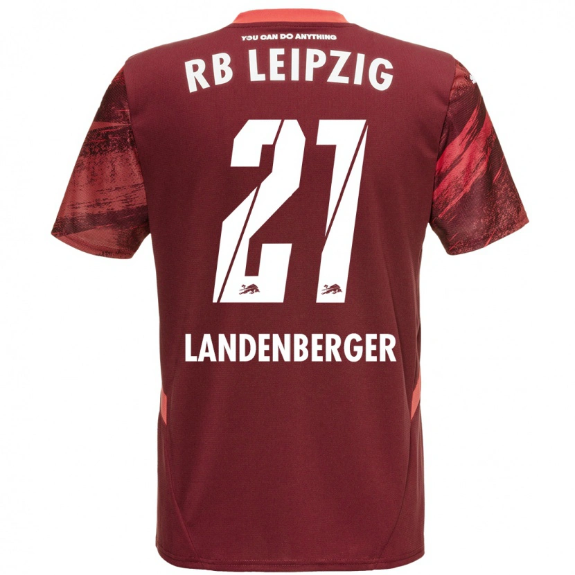 Danxen Kinder Julia Landenberger #21 Burgunderrot Auswärtstrikot Trikot 2024/25 T-Shirt