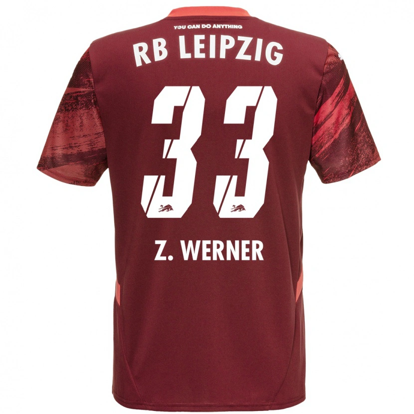 Danxen Kinder Zoé Werner #33 Burgunderrot Auswärtstrikot Trikot 2024/25 T-Shirt