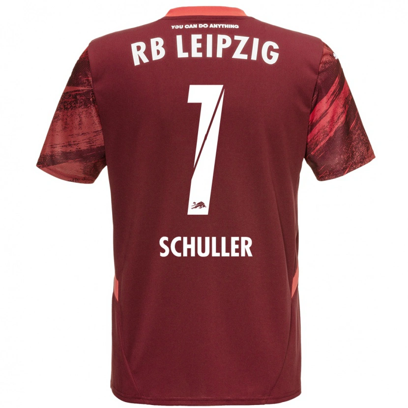 Danxen Kinder Gina Schüller #1 Burgunderrot Auswärtstrikot Trikot 2024/25 T-Shirt