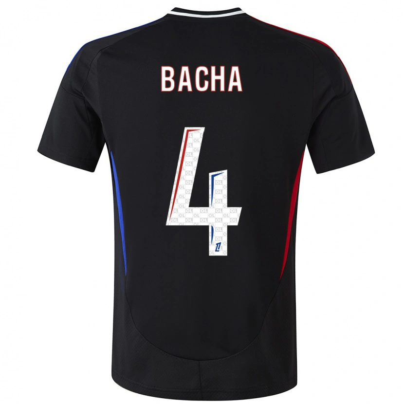 Danxen Kinder Selma Bacha #4 Schwarz Auswärtstrikot Trikot 2024/25 T-Shirt