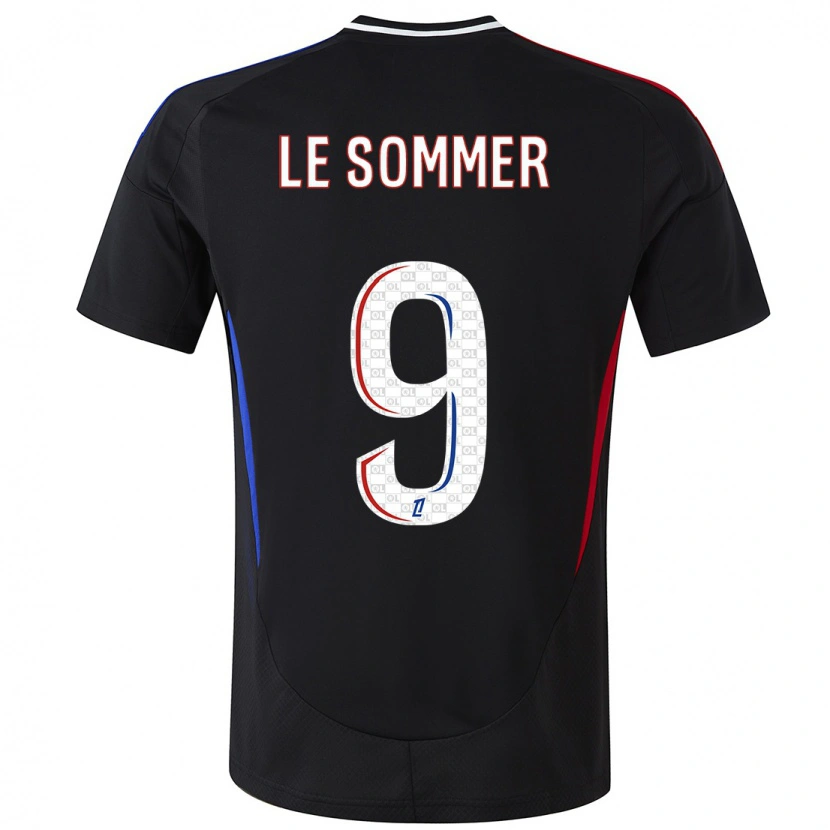 Danxen Kinder Eugénie Le Sommer #9 Schwarz Auswärtstrikot Trikot 2024/25 T-Shirt