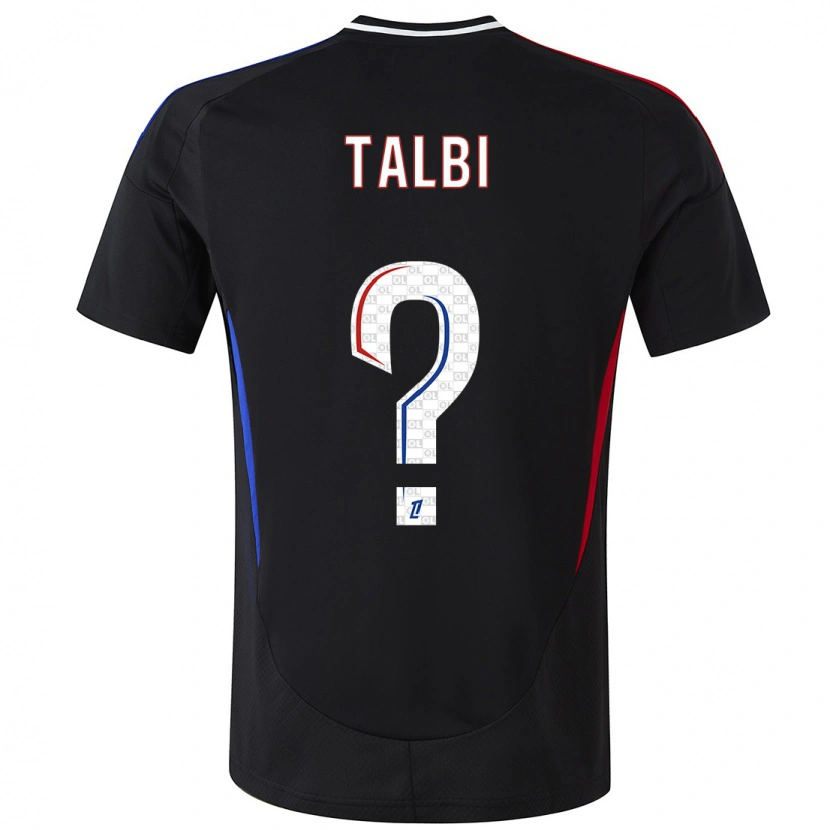 Danxen Kinder Ryad Talbi #0 Schwarz Auswärtstrikot Trikot 2024/25 T-Shirt