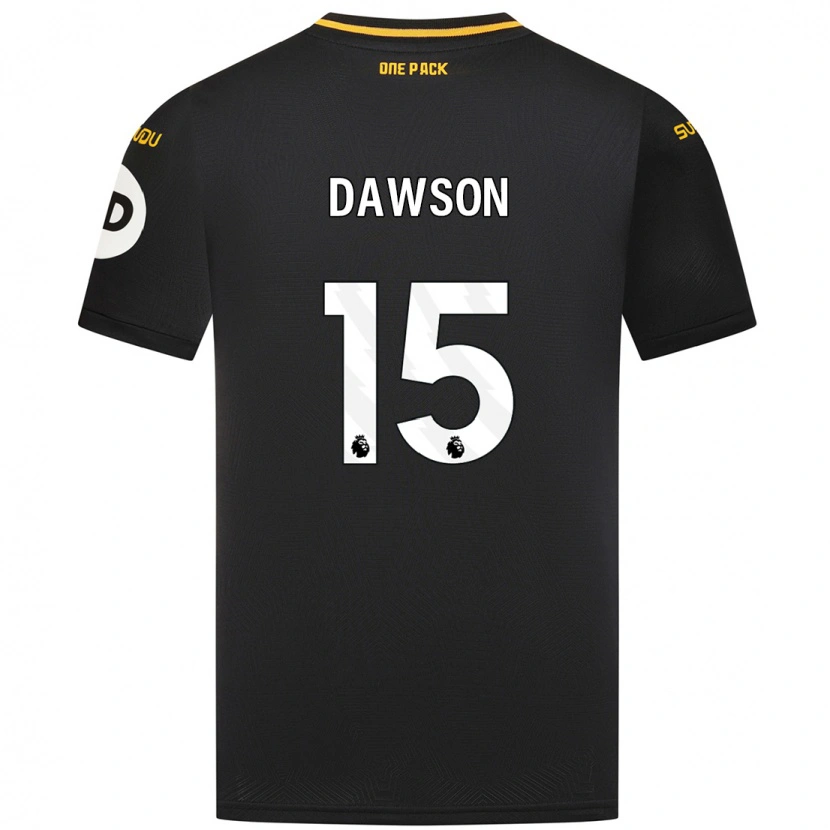 Danxen Kinder Craig Dawson #15 Schwarz Auswärtstrikot Trikot 2024/25 T-Shirt