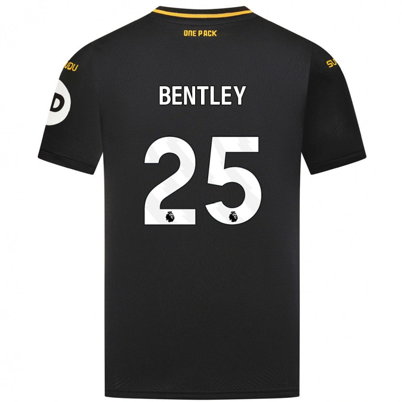 Danxen Kinder Daniel Bentley #25 Schwarz Auswärtstrikot Trikot 2024/25 T-Shirt