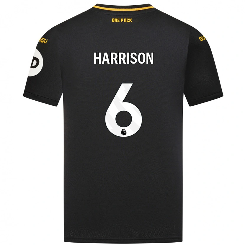 Danxen Kinder Lexie Harrison #6 Schwarz Auswärtstrikot Trikot 2024/25 T-Shirt