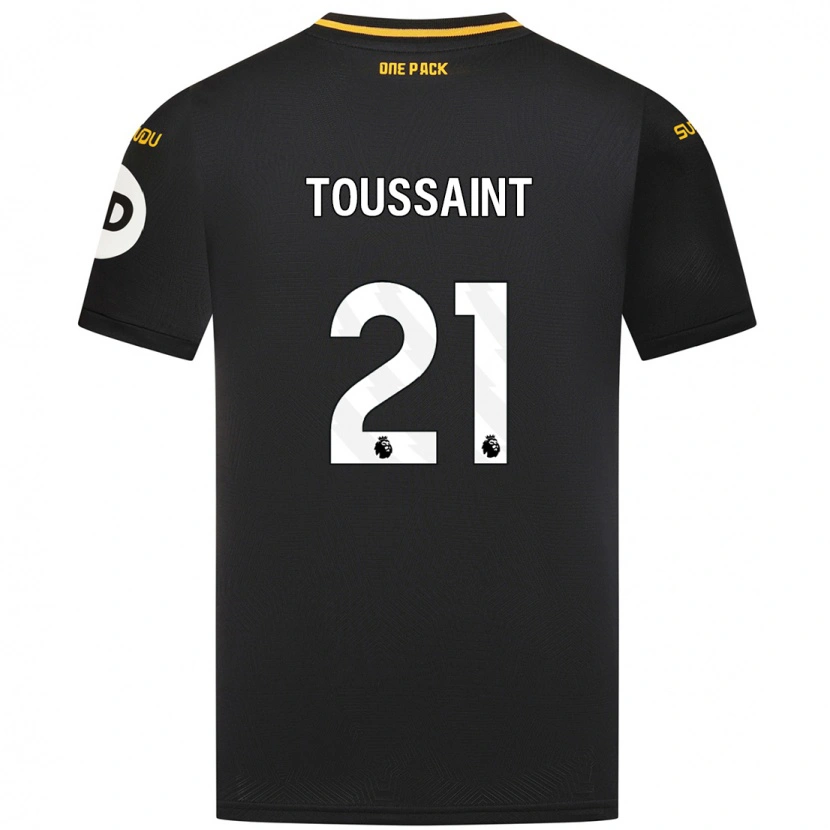 Danxen Kinder Destiney Toussaint #21 Schwarz Auswärtstrikot Trikot 2024/25 T-Shirt
