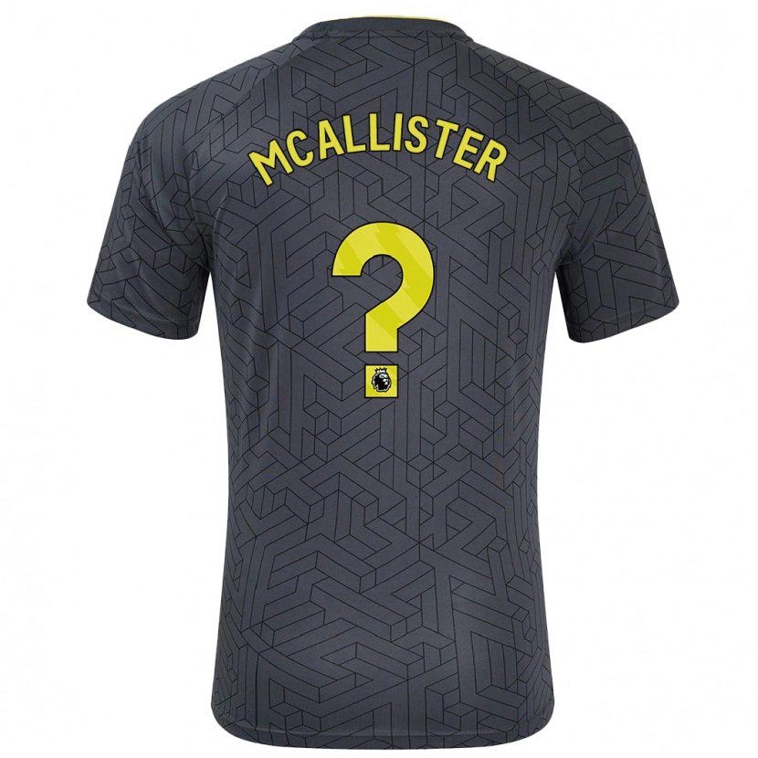 Danxen Kinder Sean Mcallister #0 Schwarz Gelb Auswärtstrikot Trikot 2024/25 T-Shirt