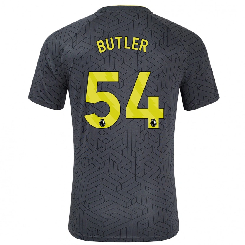 Danxen Kinder Jack Butler #54 Schwarz Gelb Auswärtstrikot Trikot 2024/25 T-Shirt