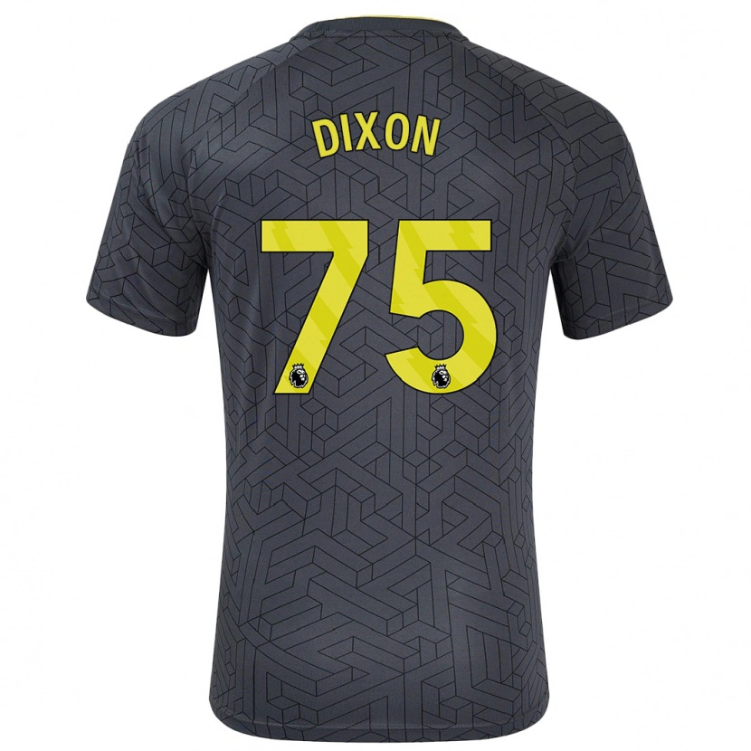 Danxen Kinder Roman Dixon #75 Schwarz Gelb Auswärtstrikot Trikot 2024/25 T-Shirt