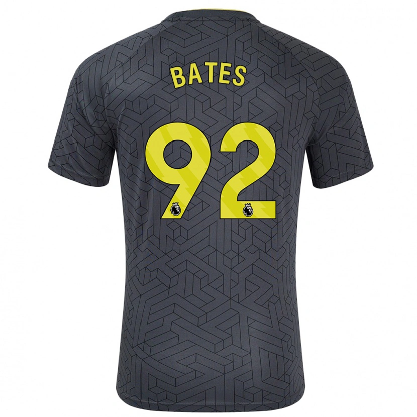 Danxen Kinder Callum Bates #92 Schwarz Gelb Auswärtstrikot Trikot 2024/25 T-Shirt