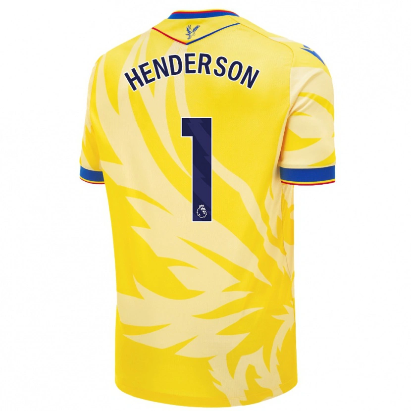 Danxen Kinder Dean Henderson #1 Gelb Auswärtstrikot Trikot 2024/25 T-Shirt
