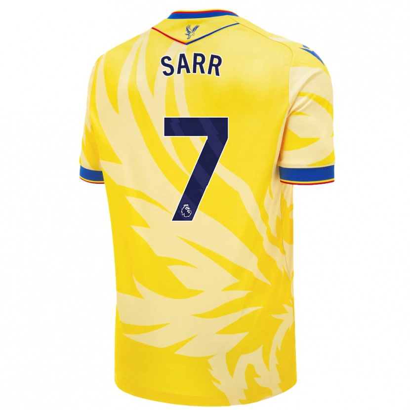 Danxen Kinder Ismaïla Sarr #7 Gelb Auswärtstrikot Trikot 2024/25 T-Shirt