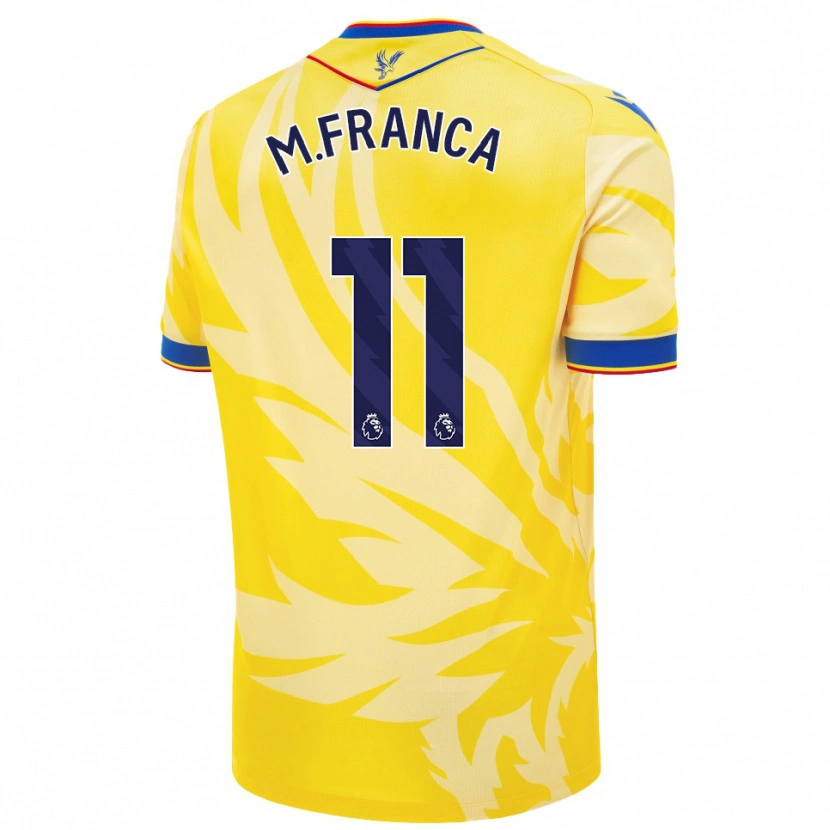 Danxen Kinder Matheus França #11 Gelb Auswärtstrikot Trikot 2024/25 T-Shirt