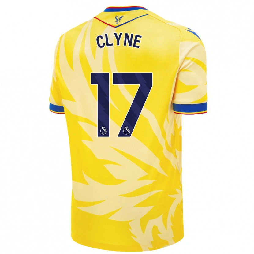 Danxen Kinder Nathaniel Clyne #17 Gelb Auswärtstrikot Trikot 2024/25 T-Shirt