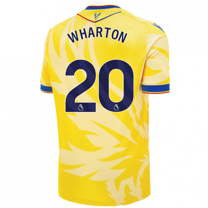 Danxen Kinder Adam Wharton #20 Gelb Auswärtstrikot Trikot 2024/25 T-Shirt