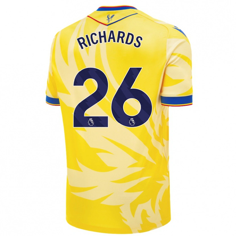 Danxen Kinder Chris Richards #26 Gelb Auswärtstrikot Trikot 2024/25 T-Shirt