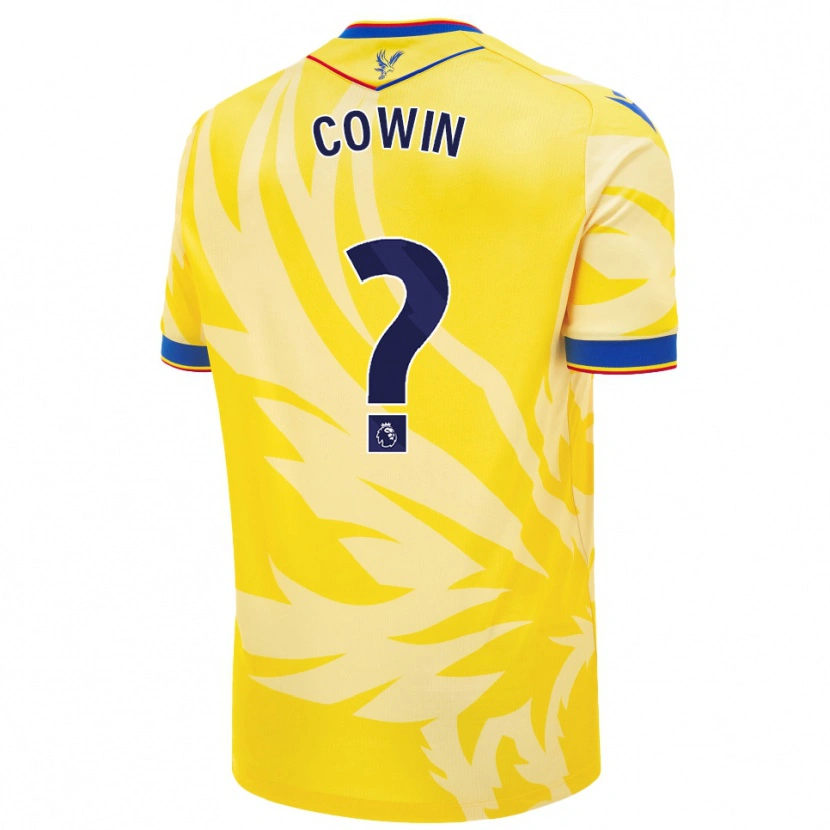 Danxen Kinder Freddie Cowin #0 Gelb Auswärtstrikot Trikot 2024/25 T-Shirt