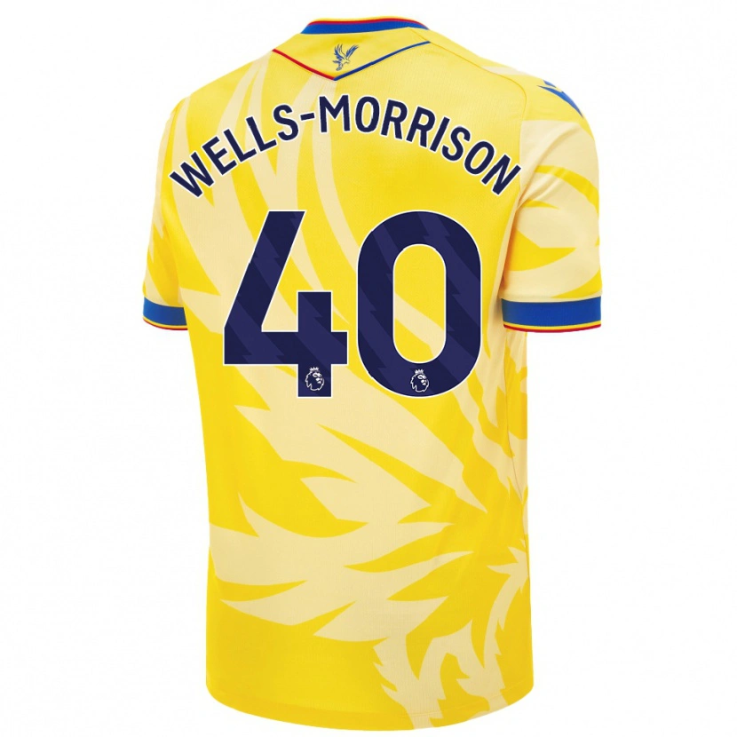 Danxen Kinder Jack Wells-Morrison #40 Gelb Auswärtstrikot Trikot 2024/25 T-Shirt