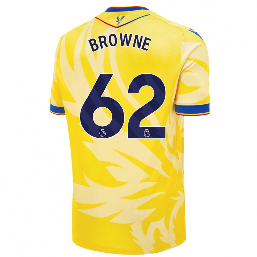 Danxen Kinder Luke Browne #62 Gelb Auswärtstrikot Trikot 2024/25 T-Shirt