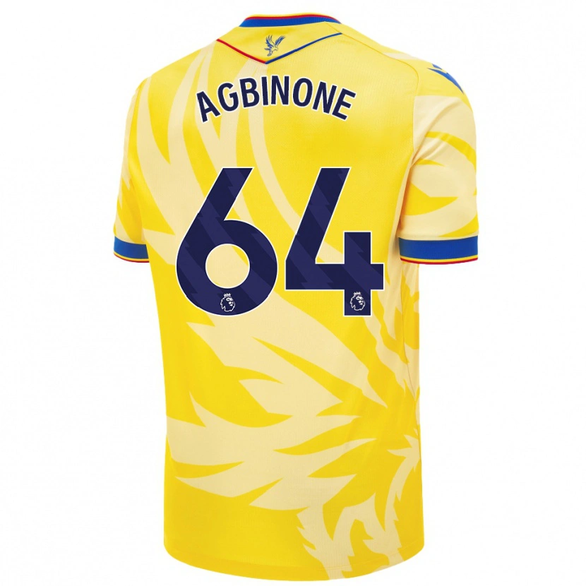 Danxen Kinder Asher Agbinone #64 Gelb Auswärtstrikot Trikot 2024/25 T-Shirt