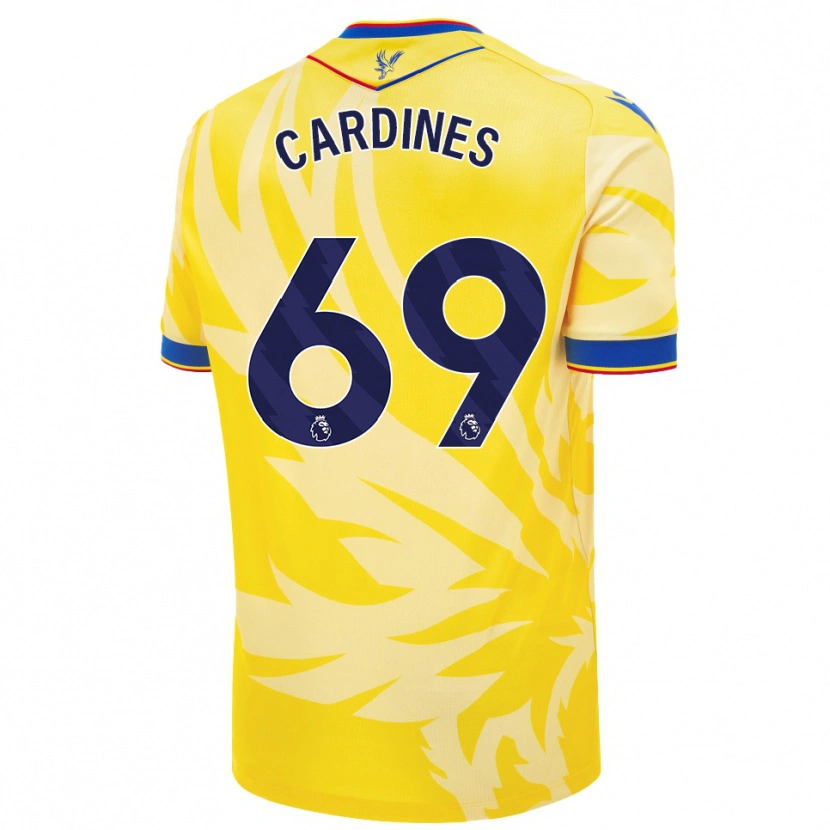 Danxen Kinder Rio Cardines #69 Gelb Auswärtstrikot Trikot 2024/25 T-Shirt