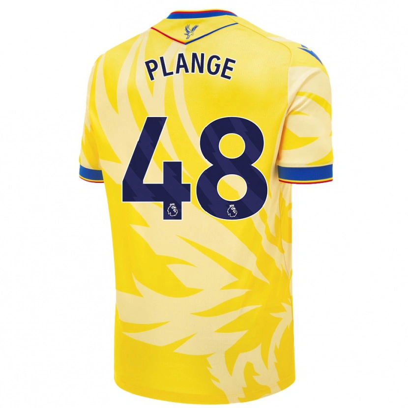 Danxen Kinder Luke Plange #48 Gelb Auswärtstrikot Trikot 2024/25 T-Shirt