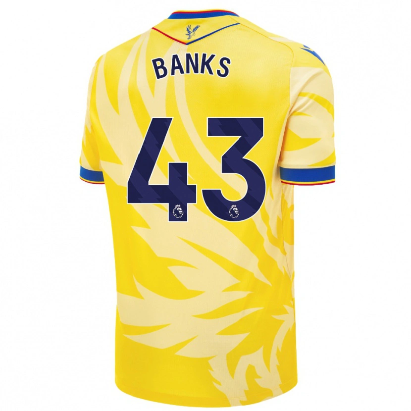 Danxen Kinder Scott Banks #43 Gelb Auswärtstrikot Trikot 2024/25 T-Shirt