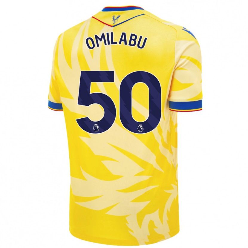 Danxen Kinder David Omilabu #50 Gelb Auswärtstrikot Trikot 2024/25 T-Shirt