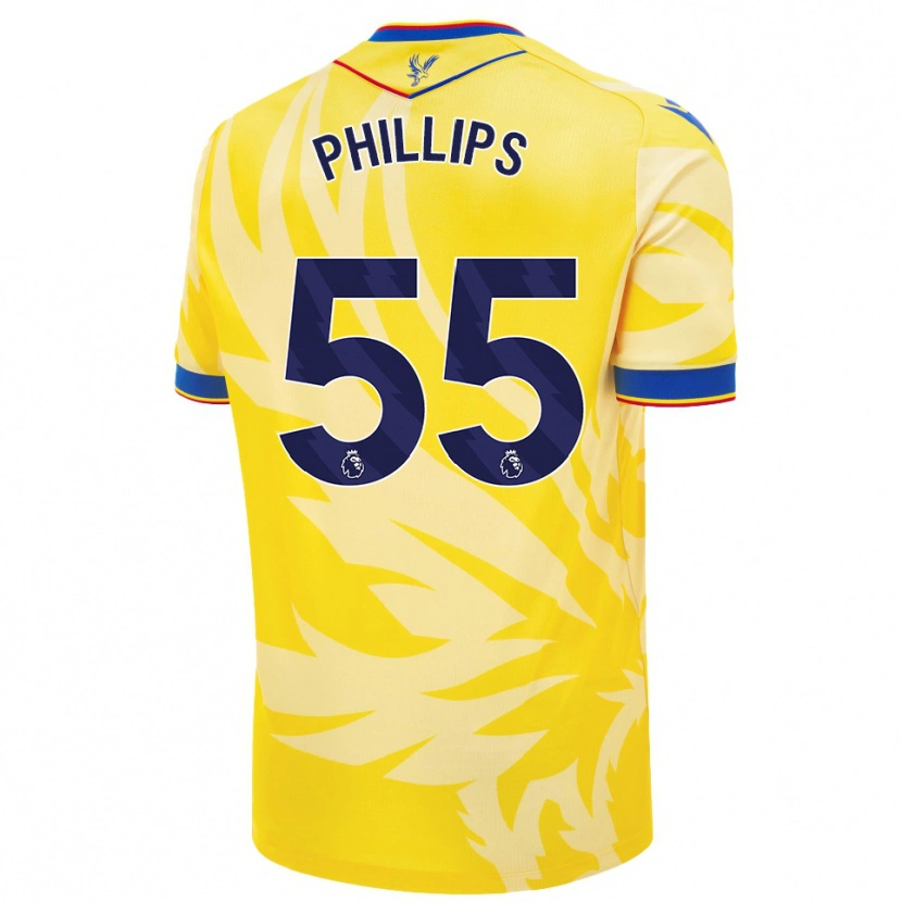 Danxen Kinder Killian Phillips #55 Gelb Auswärtstrikot Trikot 2024/25 T-Shirt