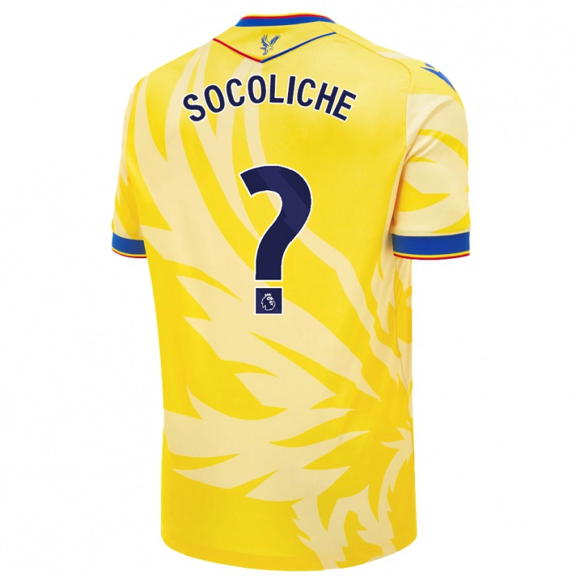 Danxen Kinder Basilio Rieno Socoliche #0 Gelb Auswärtstrikot Trikot 2024/25 T-Shirt